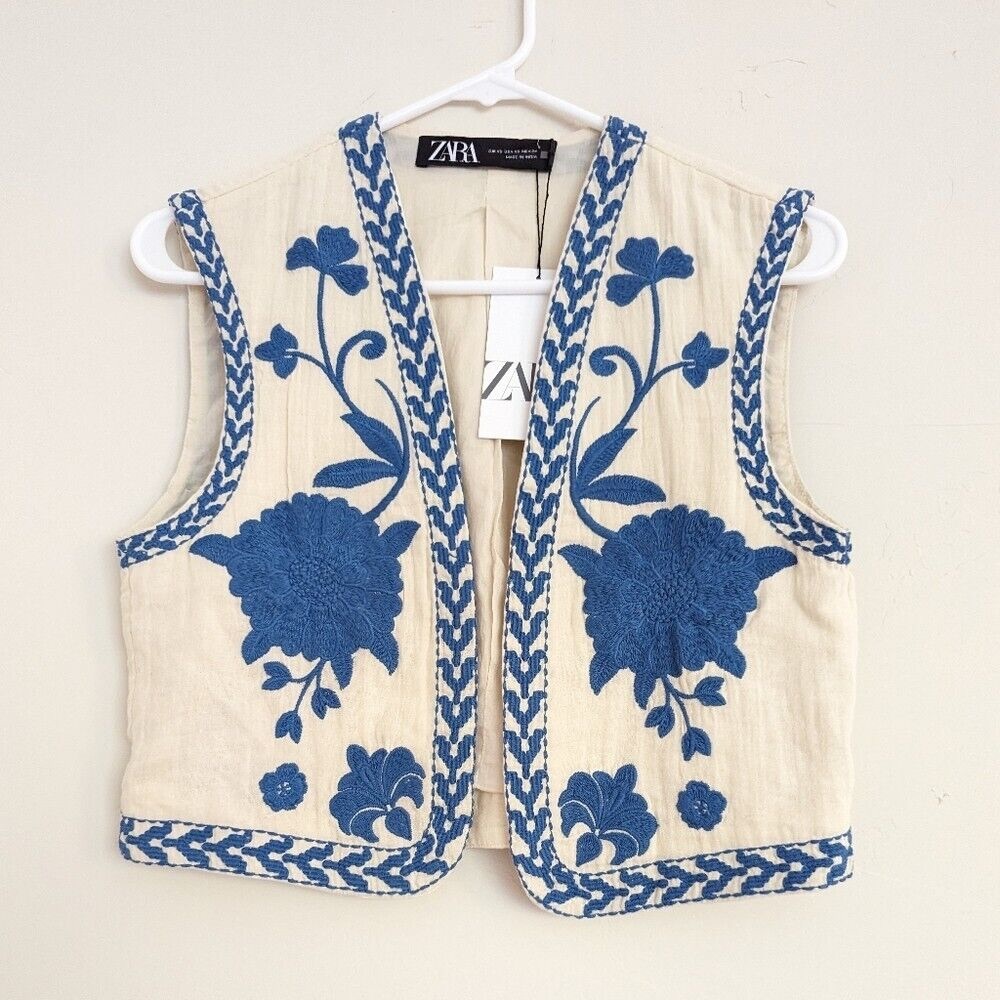 Zara Embroidered Vest
